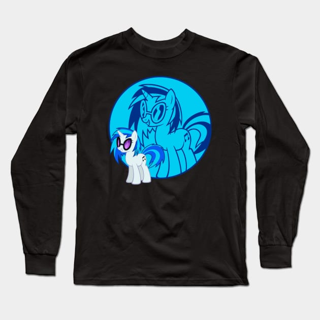 Vinyl Scratch - (DJ PON3) Long Sleeve T-Shirt by Brony Designs